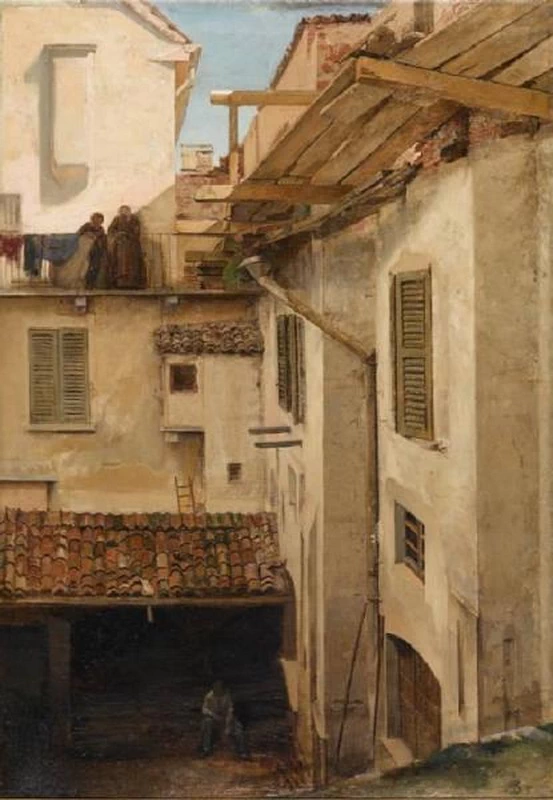 Vecchia sostra presso il ponte di Porta Vittoria - Civiche Raccolte Storiche, Milano